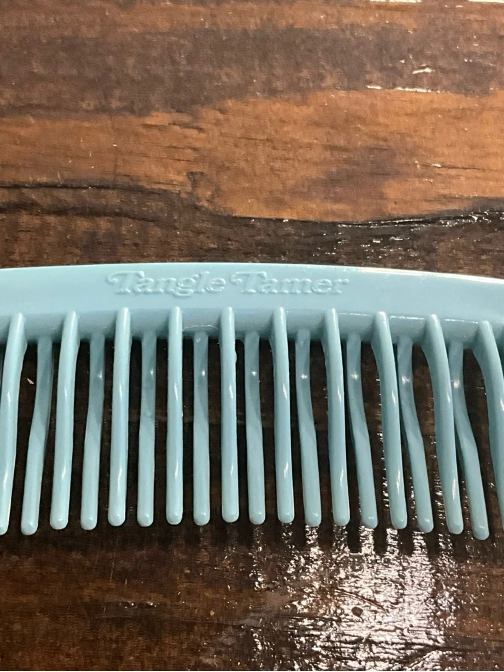 Vintage Light Blue Plastic Comb Tangle Tamer MCM